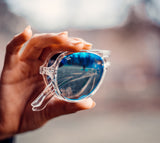 Clear - Blue Mirror Lens