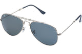 Foldies Silver with Polarized Black Lens Folding Aviators | Silver / Black